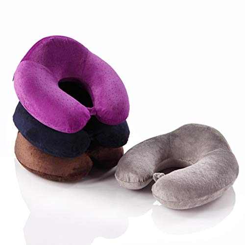 Almohada para el cuello para viajar, almohada clás Almohada en forma de U,Viajes cuello almohada for dormir aviones de aire, en forma de U Almohada Almohada for cuello Almohada de espuma de memoria pr