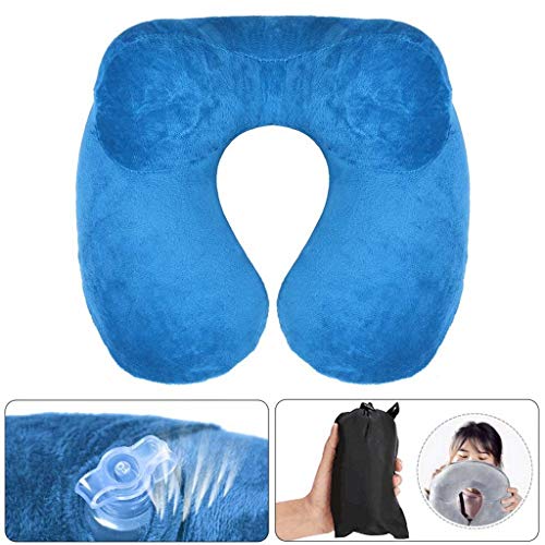 Almohada para el cuello para viajar, almohada clás Almohadas de Viaje Portátil en forma de U Almohada Almohada de viaje plegable al aire libre cómodo Almohada Almohada Tren Avión Maneras de apoyar la