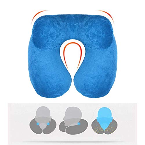 Almohada para el cuello para viajar, almohada clás Almohadas de Viaje Portátil en forma de U Almohada Almohada de viaje plegable al aire libre cómodo Almohada Almohada Tren Avión Maneras de apoyar la