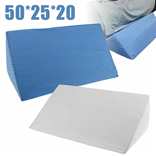 Almohada triangular, Cojin cuña Cojines con forma de almohada en forma de cuña Occipital Pierna elevada Atrás Soporte lumbar almohadilla de reflujo Afilado de reflujo Pierna de espuma Pierna Partida t