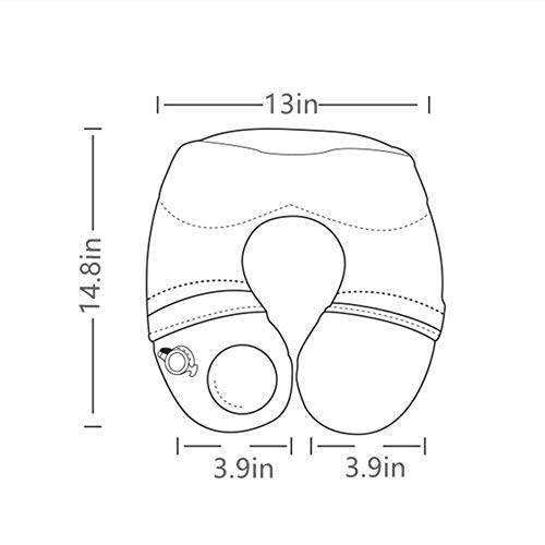 Almohada Viaje Espuma Memoria Soporte para el Cuello Durmiente Lateral Agujero para la Oreja En Forma U Vacaciones/Camping/Coche/Avión/Viajes en Tren Dolor Hombro Molestias