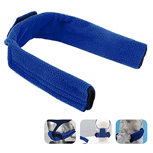 Almohadilla para el cuello de CPAP / cubierta de la correa, cubierta elástica para el cuello del arnés para la cabeza del ventilador, correa ajustable para la máquina de respiración CPAP