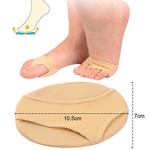 Almohadillas Metatarsianas Suaves para Antepié Neuroma de Morton Almohadillas Almohadillas Acolchadas de Bola de Pie Almohadilla Metatarsal para Pies Diabéticos, Callos y Ampollas, Dolor de Antepié