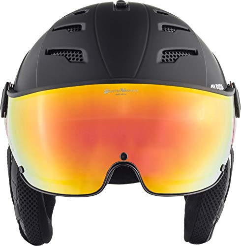 ALPINA Jump 2.0 QVM Casco de esquí, Unisex-Adult, Black Matt, 59-61 cm