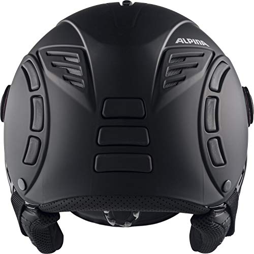 ALPINA Jump 2.0 QVM Casco de esquí, Unisex-Adult, Black Matt, 59-61 cm