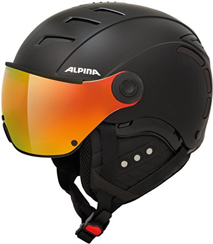 ALPINA Jump 2.0 QVM Casco de esquí, Unisex-Adult, Black Matt, 59-61 cm