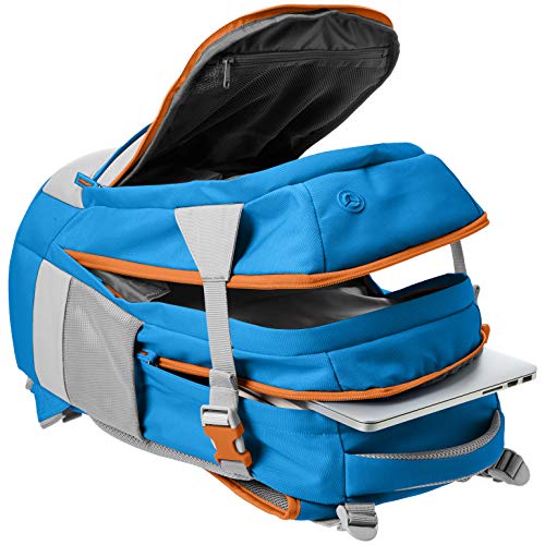 Amazon Basics - Mochila ergonómica (azul, 30 litros)