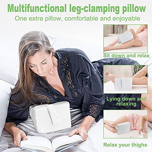 Amazon Brand - Umi Almohada de Rodilla, Almohada Piernas para Dormir, Almohada de Apoyo para la Rodilla, Ideal para Ciática, Articulaciones, Alivio de Dolores de Embarazo y Dormir de Lado