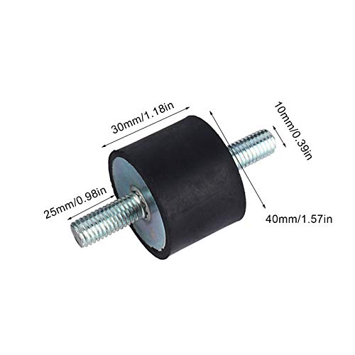 Amortiguador de Puntales Amortiguadores, Diseño Geométrico Simple Práctico Rendimiento Dinámico Soportes de Goma Montaje de Aislador Antivibraciones para Compresores de Aire