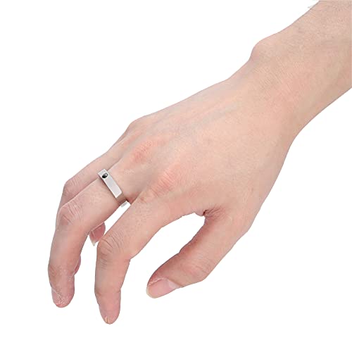 Anillo antirronquidos, presión magnética de acupuntura, anillo de tapón de ronquido, acupresión ajustable, herramienta de ayuda para dormir, apnea, anillo de dedo para el cuidado de la salud (M)