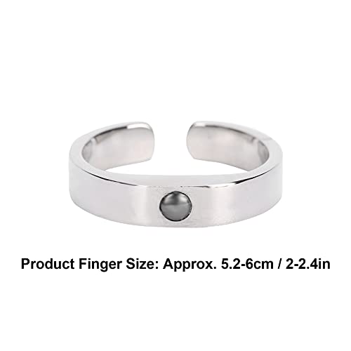 Anillo antirronquidos, presión magnética de acupuntura, anillo de tapón de ronquido, acupresión ajustable, herramienta de ayuda para dormir, apnea, anillo de dedo para el cuidado de la salud (M)