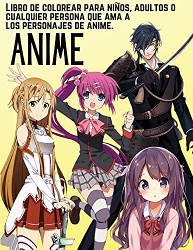 Anime - Libro de colorear para niños, adultos o cualquier persona que ama a los personajes de anime: Hermoso libro para colorear Anime y Manga | ... Hawaii, Manga japonesa y Anime para colorear