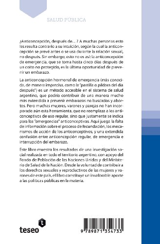 Anticoncepción después de...: Barreras a la accesibilidad a la anticoncepción de emergencia en la Argentina