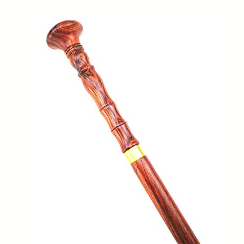 AOHMG Natural Bastón de Madera con Punta de Goma Antideslizante, Bastones artesanales de Madera Maciza con Estilo y Ligeros para Mujeres,88cm/34inch,