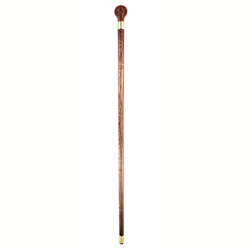 AOHMG Natural Bastón de Madera con Punta de Goma Antideslizante, Bastones artesanales de Madera Maciza con Estilo y Ligeros para Mujeres,88cm/34inch,