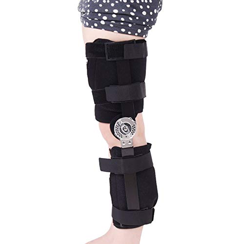 AOPAWOX Bisagras Rodillera ortopedica - Abra el Soporte Tibial Hembra Hombre - Tendinitis del tendón del menisco Roto - Correr, Desgarro Deportivo - Articulaciones de Artritis,S