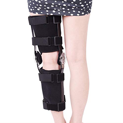 AOPAWOX Bisagras Rodillera ortopedica - Abra el Soporte Tibial Hembra Hombre - Tendinitis del tendón del menisco Roto - Correr, Desgarro Deportivo - Articulaciones de Artritis,S