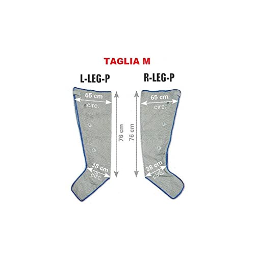 Aparato para presoterapia I-Press Leg2 M – Completo de 2 patas medianas + 2 plantillas presoras – Dispositivo médico CE1936