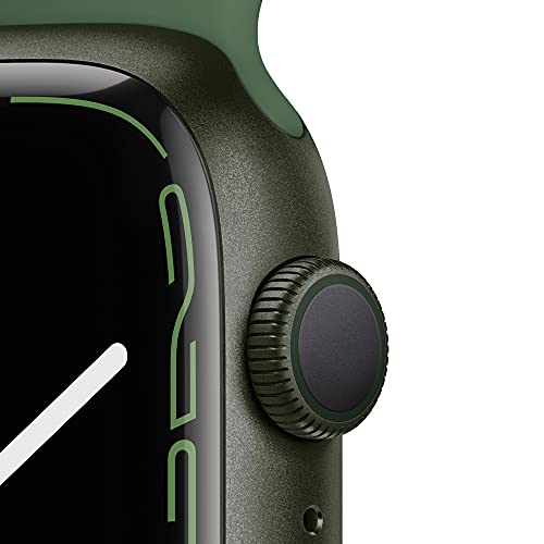 Apple Watch Series 7 (GPS) - Caja de Aluminio en Verde de 45 mm - Correa Deportiva Verde trébol - Talla única