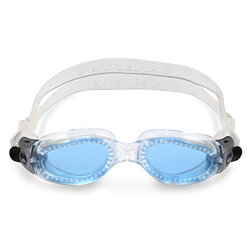 Aqua Sphere Kaiman Compact Gafas de natación, Unisex, Trasparente/Lenti BLU, Talla única