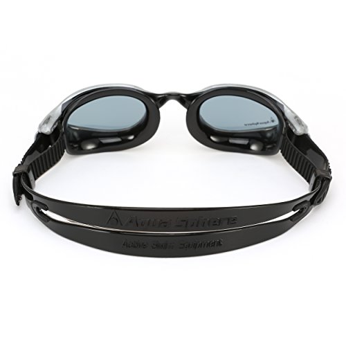 Aqua Sphere Kaiman Exo Gafas de natación, Unisex Adulto, Plateado y Negro, Talla única