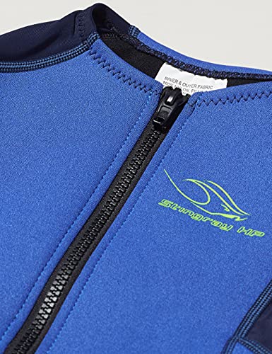 Aqua Sphere Stingray HP Traje de Baño de Neopreno de Manga Corta, Niños, Azul (Blue/Navy), 4 Años