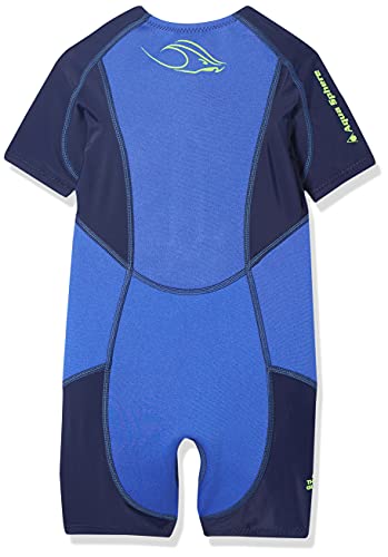 Aqua Sphere Stingray HP Traje de Baño de Neopreno de Manga Corta, Niños, Azul (Blue/Navy), 4 Años