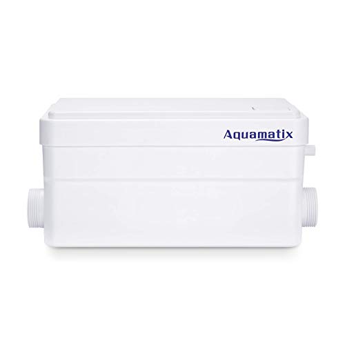 Aquamatix Duscha Triturador sanitario Equipo elevador aguas residuales para ducha, lavabo, bidé Súper silencioso bomba pequeña 250W