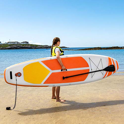 AQUATEC Tablas de Paddle Surf Hinchables | Remo Ajustable | Mochila PVC | Inflador | Tabla de Travesía Sup (Lucia, 3,5m + Silla)