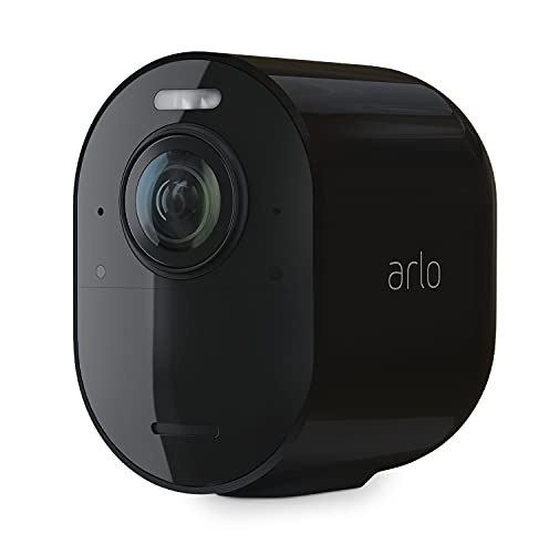 Arlo Ultra 2, cámara de vigilancia exterior wifi video 4K HDR, faro, sirena, detector de movimiento, visión nocturna, con una prueba gratuita de 90 días de Arlo Secure, necesita SmartHub, Negro