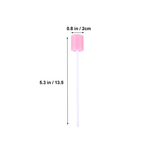 Artibetter 100 Piezas de Hisopos Dentales Desechables Esponjas de Boca Portátiles Palos de Un Solo Uso Cuidado Bucal Hisopos Limpiadores de Boca