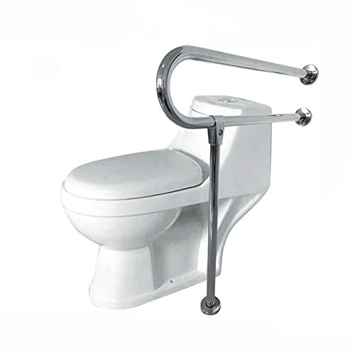 Asidero Baño,Barra inoxidable para baño adaptado a personas mayores,mujeres embarazadas y con minusvalías,Barra de Apoyo Mural Fija,doble barra de seguridad,ayuda de baño,Arco,Seguridad,Carga: 150 kg