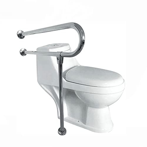 Asidero Baño,Barra inoxidable para baño adaptado a personas mayores,mujeres embarazadas y con minusvalías,Barra de Apoyo Mural Fija,doble barra de seguridad,ayuda de baño,Arco,Seguridad,Carga: 150 kg