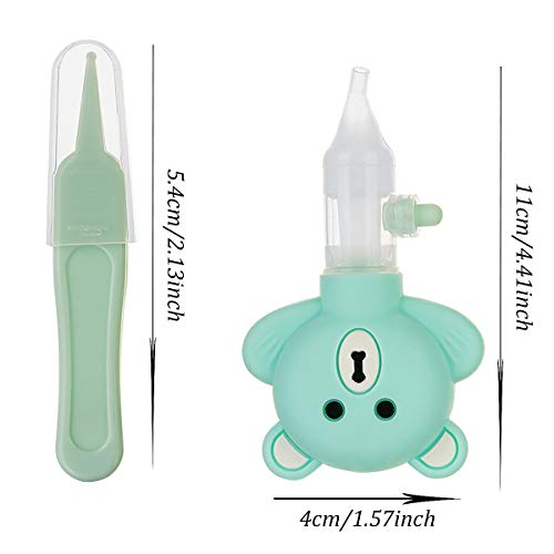 Aspirador Nasal Bebes, Senteen 2pcs Limpiador De Nariz Silicona Limpiador Nasal Niños Reutilizable Dispositivo Nasal Portátil Aspirador Mucosidad Nasal, Protección Antirreflujo Alivia La Mucosidad