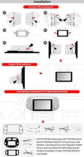 ATOTO F7 SE- Cargadores de Medios Digitales-Conexión de Android Auto y CarPlay,Manos Libres Bluetooth,Duplicación de teléfono (AutoLink),Carga rapida,USB/SD (hasta 2 TB)(F7G211SE 10 Pulgadas IAH10D)