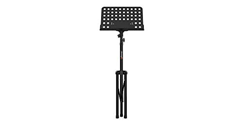 Audibax, SP3 Atril de Música, Atril Portátil para Orquesta, Plegable y Ajustable, Altura Máxima 142 cm, Calidad Premium, Fabricado en Acero, Color Negro, Patas Reforzadas, Tubo Telescópico, 10176033