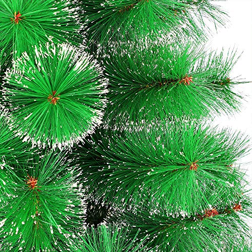 Aufun árbol de Navidad Artificial 120cm árbol de Navidad Artificial Deco árbol de Navidad Agujas de Pino Verde con Efecto Nieve con Soporte decoración navideña