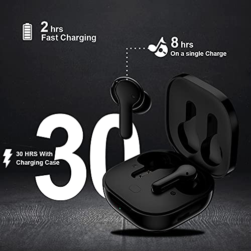 Auriculares Bluetooth 5.1, HOMSCAM Auriculares Inalámbricos Bluetooth en la Oreja con Caja de Carga, Micrófono Incorporado Auricular, Control Táctil Auriculares con Cable de Carga Tipo C