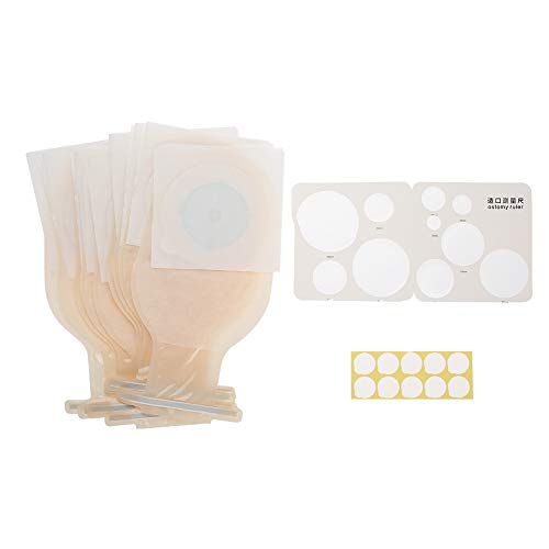 Aviviva Bolsa de ostomía Bolsa de colostomía 10 unids/Pack Sistema de una Pieza Bolsa de ostomía Bolsa médica drenable Bolsa de colostomía Suministros de ostomía