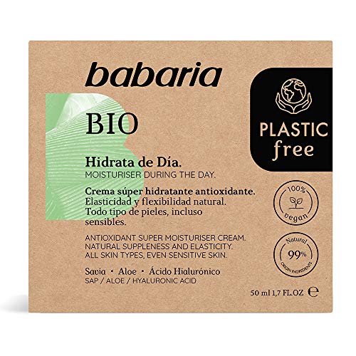 Babaria Crema Facial Bio Hidratante, Negro, 50 Mililitros