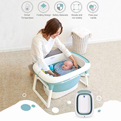 Babify Bañera Bebé Plegable con Cojín Reductor Aqua Plus - De 0 a 8 años