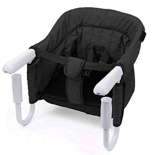 Babify Trona de mesa Hook - Portatil y Plegable - Asiento Extraible - Instalación rápida