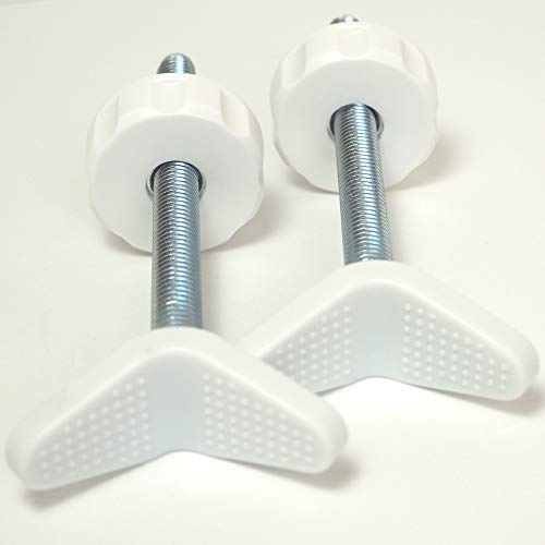 Baby Gate Guru Adaptador Extra Largas M10 (10mm) para Barandilla de Escaleras - Paquete de 2 Piezas para Barreras de Seguridad para Bebés y Mascotas Montadas a Presión (10mm, Blanco)