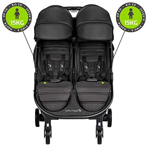 Baby Jogger BJ0198876110 City Tour2 Double, Cochecito Gemelar, Negro (Jet)