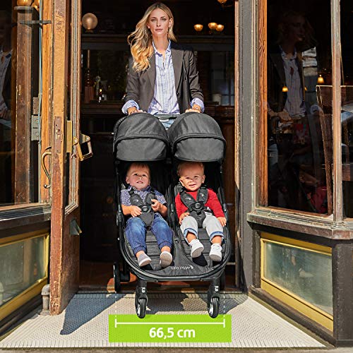 Baby Jogger BJ0198876110 City Tour2 Double, Cochecito Gemelar, Negro (Jet)