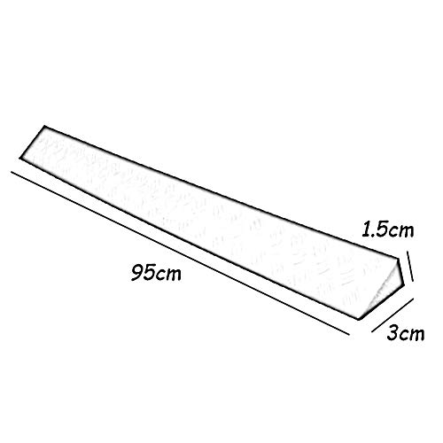 Baiyin Rampa Goma Interior Límite Accesibilidad Acceso En Silla De Ruedas Escalera Pedal Bicicleta Alfombra De Rampa Plástico Ligero, 7 Tamaños (Color : Yellow, Size : 95X3X1.5CM)