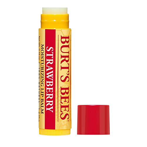 Bálsamo labial hidratante de origen 100 % natural Best of Burt's Bees. Pack múltiple con cera de abejas original, fresa, coco y pera y vainilla con cera de abejas y extractos de frutas - 4 tubos