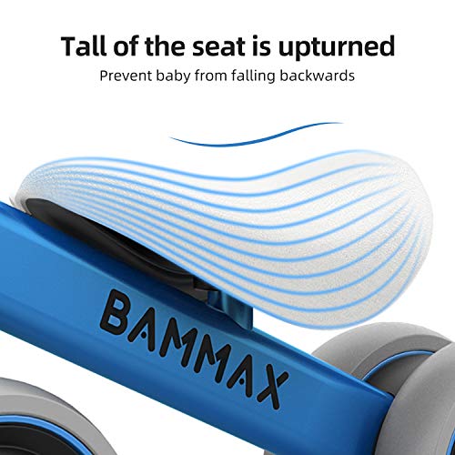 Bammax Bicicleta sin Pedales, Bici sin Pedales Niño, Juguetes Bebes 1 Año, Triciclos Bebes, Correpasillos Bebes 1 Año, Azul