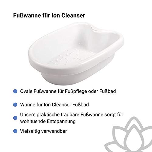 Bandeja para baño de pies y electrolisis de pies Ion Cleanser y otros pediluvios, oval