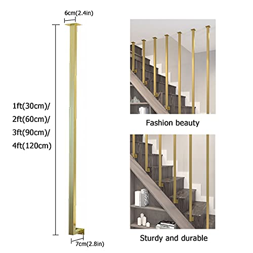 Barandilla para escalera Pasamanos de escalera Barandillas de 1 a 4 pies para escaleras interiores y exteriores, barandilla decorativa de montaje en pared, barandillas para escaleras en el hogar, so